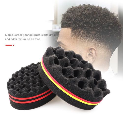 One Pack Hair Sponge Brush, Twists Dread Afro Coils Hair Curl Brush