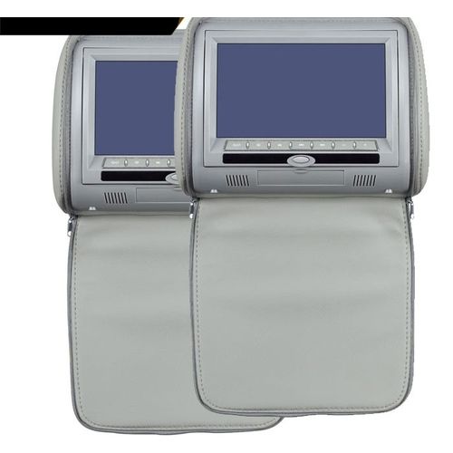 product_image_name-Generic-A Pair 7" Car Headrest DVD Player Only One With A DVD-Grey-3