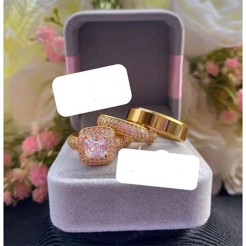 product_image_name-Fashion-Elite Gold Wedding Ring Set (Non Fading)-Gold-1