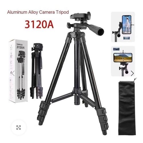 product_image_name-Generic-3120A MODEL ADJUSTABLE HEIGHT PORTABLE UNIVERSAL SELF LEVELING CAMERA/PHONE TRIPOD STAND & HOLDER-1