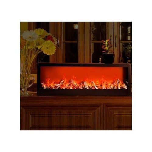 Generic 100cm Multiple colours LED RGB Fireplace Lantern TV Console Decorative Flame Light with plastic glass and Remote control.1
