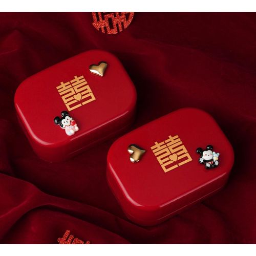 product_image_name-Generic-Mini Jewelry Storage Box Red Couple Gift Set-1