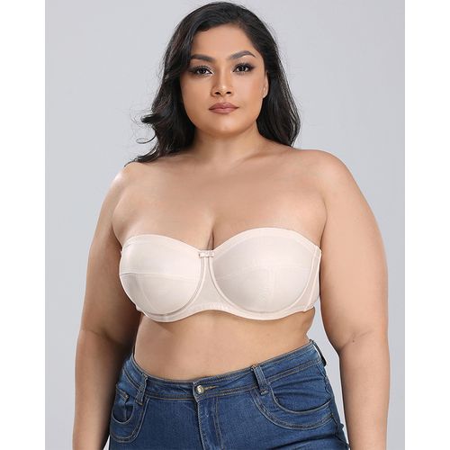 Plus Size Compression Bra Bra Wrapped Chest Strapless Non Slip