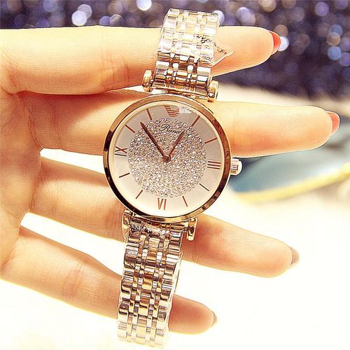 Fashion 5PCS Watch Ring Necklace Earrings Water Diamond Bracelet Set | Jumia  Nigeria