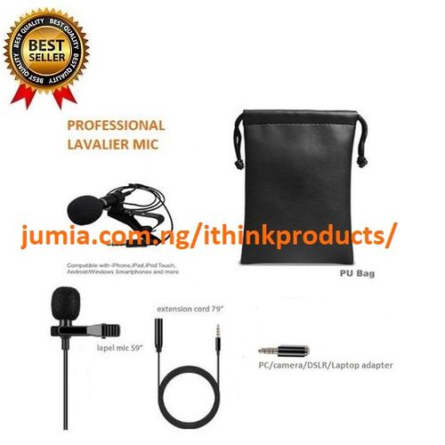 Lavalier Microphone Clip-on Lapel Mic