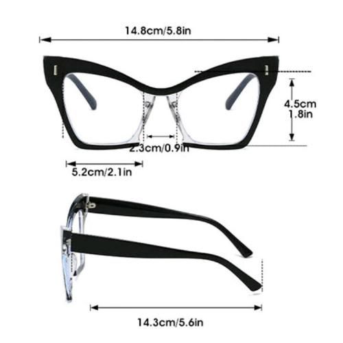 product_image_name-Fashion-Black Transparent Oversized Square Cat Eye Plastic Titanium Anti-blue Light Computer Eyeglasses-8