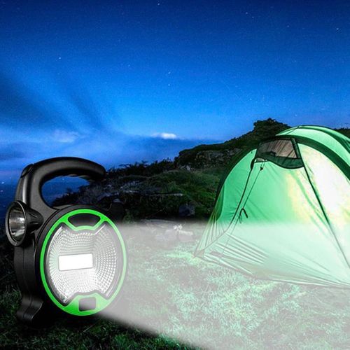 product_image_name-Generic-Portable Plastic Camping Lantern Handle Camping Lantern Outdoor Camping Lantern Portable Battery Camping Lantern Lightweight(Green)-1