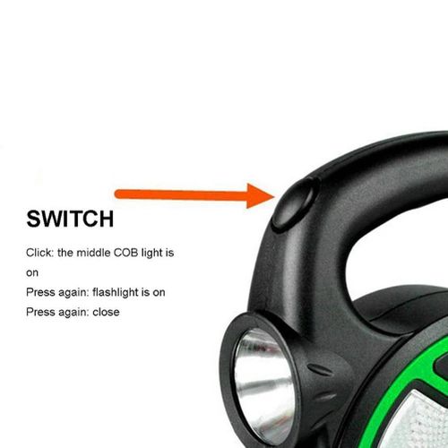 product_image_name-Generic-Portable Plastic Camping Lantern Handle Camping Lantern Outdoor Camping Lantern Portable Battery Camping Lantern Lightweight(Green)-2