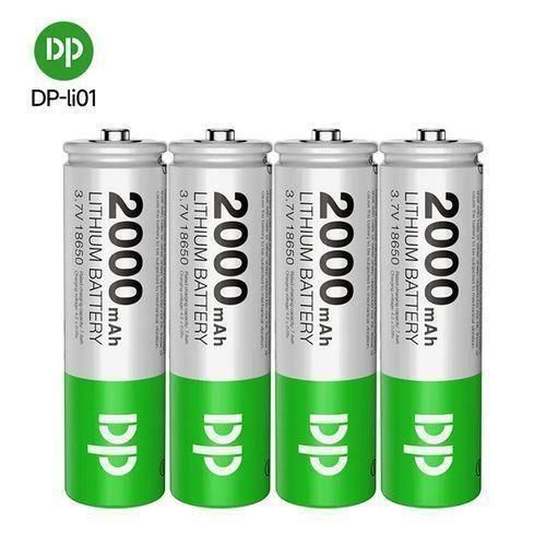 product_image_name-Dp-4 Pcs Of Rechargeable 2000mAh Lithium Batteries-1