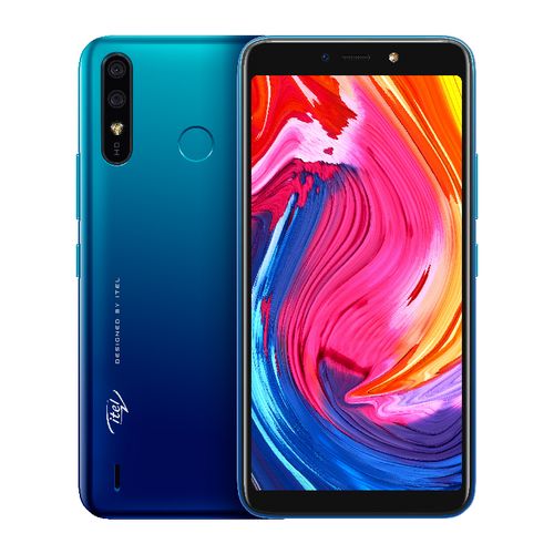 A56 Pro 5.99" Screen, Android 9, 32GB ROM + 2GB RAM, 8MP+5MP Camera, 4000mAh, Fingerprint & Face ID - Blue + Free Case