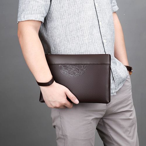 Fashion High Quality Men s Leather Purse Big Capacity Phone Bag