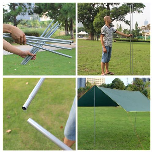 Generic Tent Support Rod Extendable Tent Poles Canopy Pole Set For White