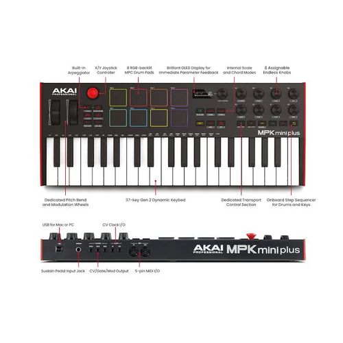 CLAVIER MAITRE AKAI MPK MINI PLUS