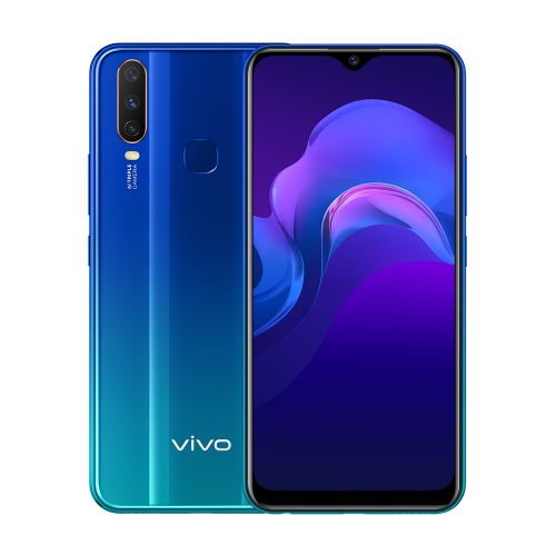 Y12 6.35" HD+ 3GB RAM, 64GB ROM, Front Camera 8MP, Triple Rear Camera 13/8/2 MP, Dual SIM, 5000mAh - Aqua Blue