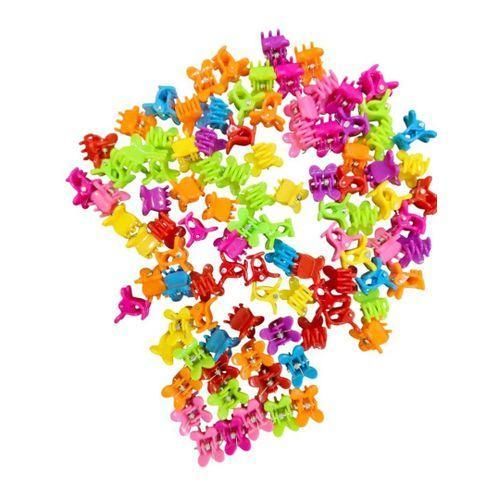 product_image_name-Generic-100pcs Small Claws Cute Flower Butterfuly Hair Clips-2