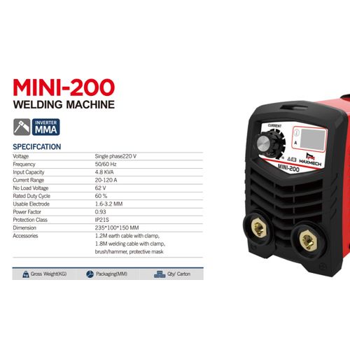 product_image_name-Maxmech-PORTABLE MINI INVERTER WELDING MACHINE - MMA 200-2