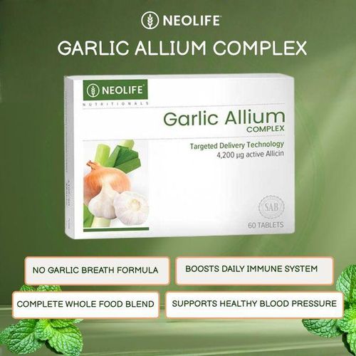 Neo Essentials Neolife Garlic allium complex 60 tablets single NeolifeGarlic allium complex Garlic allium complex 60 tablets single Garlic allium complex
