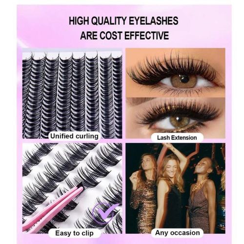 product_image_name-Generic-DIY Eyelash Extension Kit Single Cluster False Eyelash 280pcs Eyelash Clusters 8-16mm-2