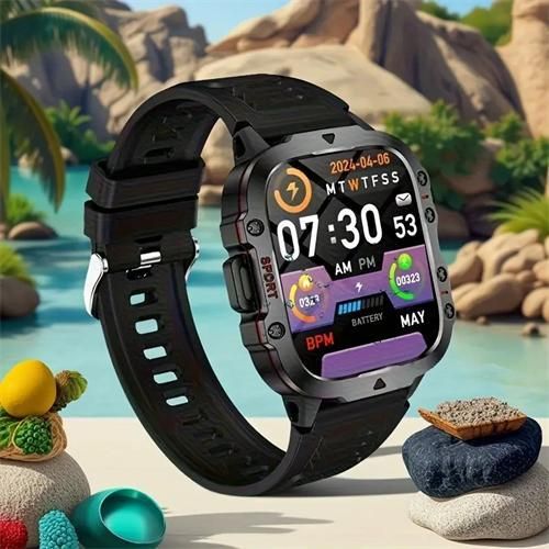 product_image_name-Generic-1.96 inch full touch screen Bluetooth call smart watch with flashlight compatible with Android and IOS-1