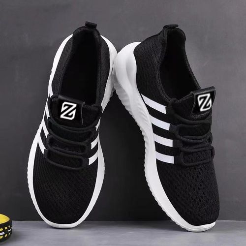 product_image_name-Ladies Everything-Simple Casual Black Simple Outdoor Fashion Sneakers - Comfortable Classic Shoes-1