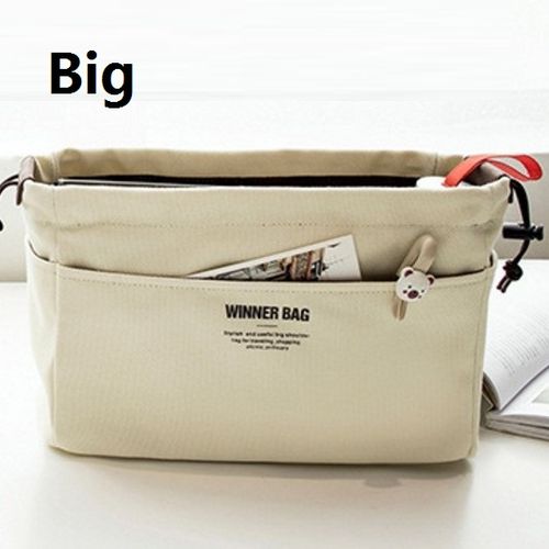 Amazon.com: Xuptor Canvas Handbag Organizers Stand on its Own Sturdy Purse  Insert Organizer Bag in Bag Travel Cosmetic Pocket Purse Organiser Color-A  L : Clothing, Shoes & Jewelry