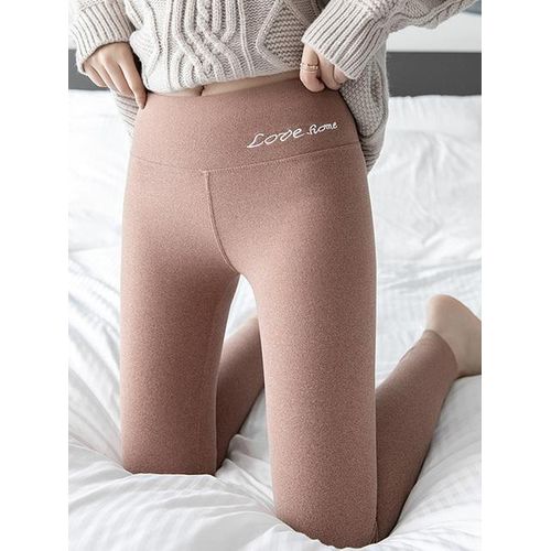 High Waist & Elastic Thicken Fleece Thermal Leggings