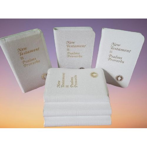 Generic Pocket New Testament With Psalms & Proverbs ( White Hardcover)- Pack Of 6 - image 5