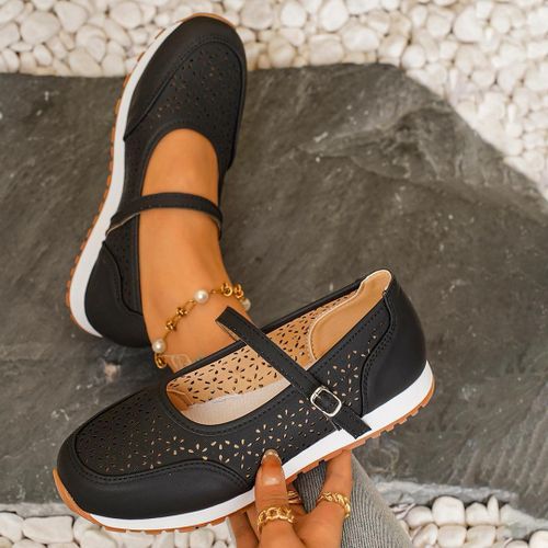 product_image_name-Fashion-Ladies Smart Casual Shoes Black-1