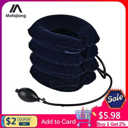 Inflatable Air Neck Traction Device Soft Collar Pillow Neck Pain