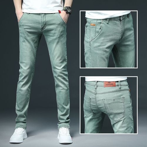 MEN'S COLORED SLIM FIT PANTS HIGH QUALITY #