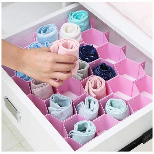 Generic Underwear Bra Drawer D Storage Box Fabric Sock Tie Organizer