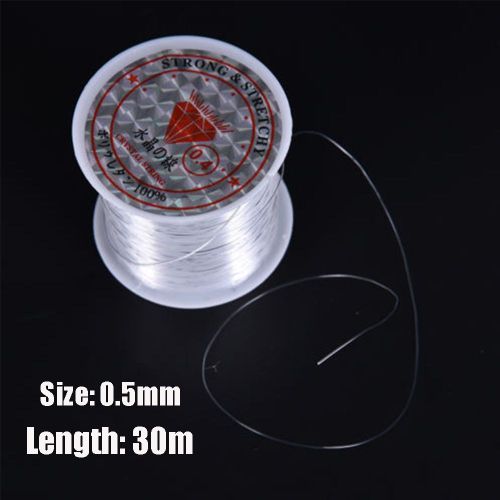 Generic 1PC High Tensile PE Nylon Fishing Line Elastic Thread Spool  Invisible Wire Polyester Bait String Monofilament Strong Rope Cord 0.5mm  -30m