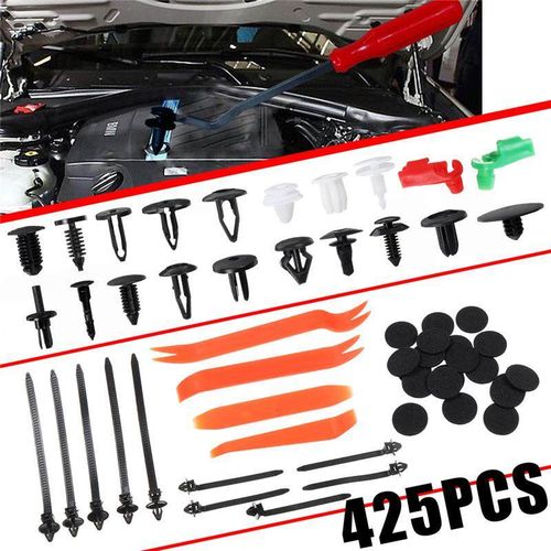 425 PCS For GM Car Body Retainer Assortment Clips Plastic Fasteners Removal  Tool