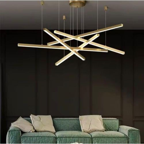 Generic Modern Abstract Geometric Linear LED Chandelier 600mm
