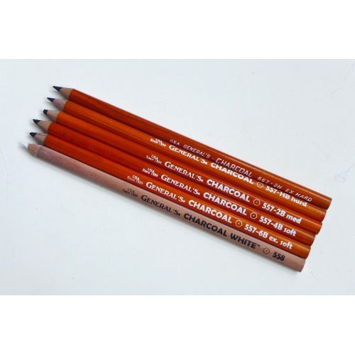 General Pencil Charcoal Pencils 2/Pkg - 2B