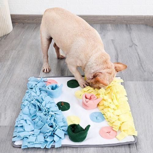 Dogs Snuffle Mat Pet Leak Food Anti Choking Mat Cat Dog Training Blanket  Nose Work Toy Pet Slowing Feeding Intelligence Mat