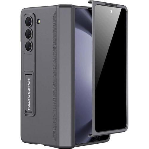 product_image_name-Generic-Samsung Galaxy Z Fold 3 Quality Leather Flip Case-3