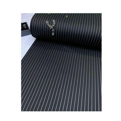 product_image_name-Fashion-Senator Fabric Material Black With Stripe - 4 Yards-1