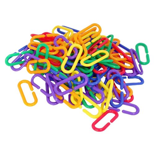Generic 100 Pieces Plastic C-Clips Hooks Chain Links C Links Sugar Glider  For