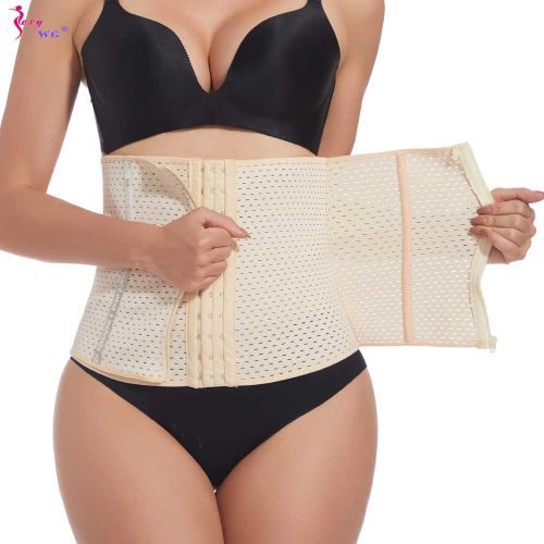 Fashion 100% Latex Waist Trainer Slimming Belt Corset Women Tummy Control  Waist Cincher Stomach Slimming Underwear Girdle