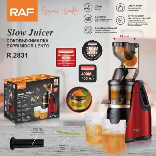 RAF  Slow juicer, juice extractor 250W