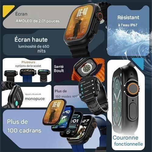 Generic Series 10 Ultra3 2.3-inch Bluetooth Calling Full Touchscreen Smartwatch - image 5