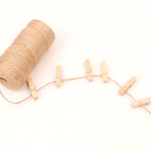 Generic MT 100 Meters Natural Jute Twine Burlap String Hemp Rope Wedding  Wrapping Cords-brown