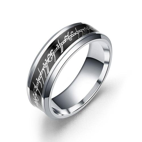 Blue Titanium Promise Ring b19 – Titanium Rings Studio