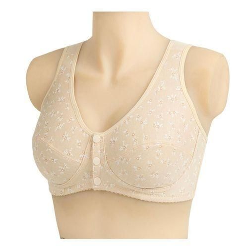 ONIBENZ Comfort Cotton Front Closure Bra Unpadded Full Coverage Easy Wear Floral Sleep Bralette. - image 8