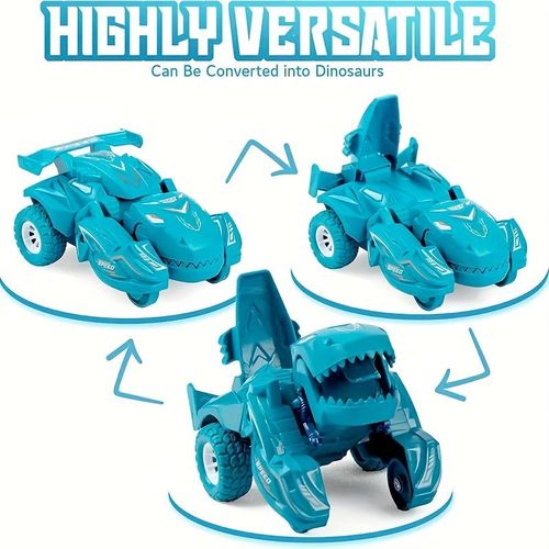 product_image_name-Digabi-2-in-1 Automatic Transforming Dinosaur Car Toy - Robot Mode with Moving Wheels, Interactive Toy for 3-5 Years Boys & Girls, Dino Lover Gift for Birthday and Christmas, Compatible with Major Toys (Light Blue)-7