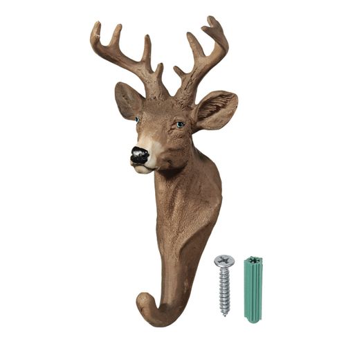 Generic Animals Hook Holder Nordic Style 3D Coat Creative Head Hanger Wall  Mounted Craft Deer Head