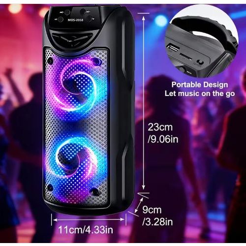 Generic Portable Bluetooth RV Stereo Speaker With Deep Bass Subwoofer Wireless PA Speaker - image 2