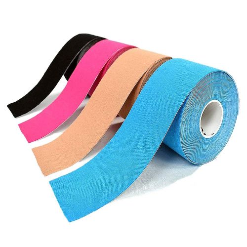 Visland Kinesiology Tape, Waterproof Adhesive Sport Tape for Pain Relief,  Cotton Elastic Athlete Tape for Exercise Fitness Muscle & Joints Support