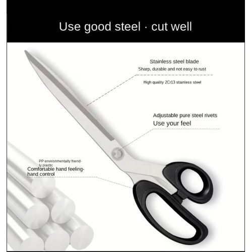 Generic Top Quality Scissors - Sharp Stainless Steel Blades and Ergonomic Handles. - image 2